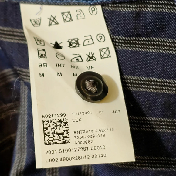 Boss Striped Button Down Shirt - Picture 4 of 7